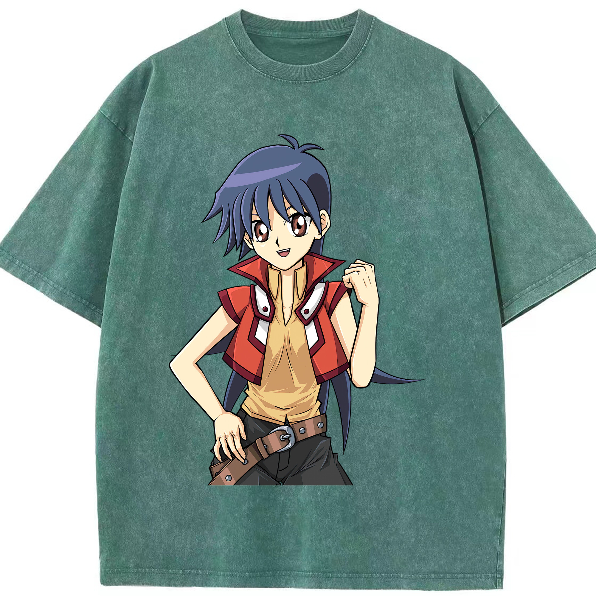 （画像用） 遊☆戯☆王 Yu-Gi-Oh! 綿100% ヴィンテージ風 半袖Tシャツ（フロントプリント）